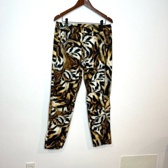 G-Star Raw Womens 5622 3D Mid Boyfriend Tiger Print Trouser Multicolor Size 29 - Picture 2 of 13